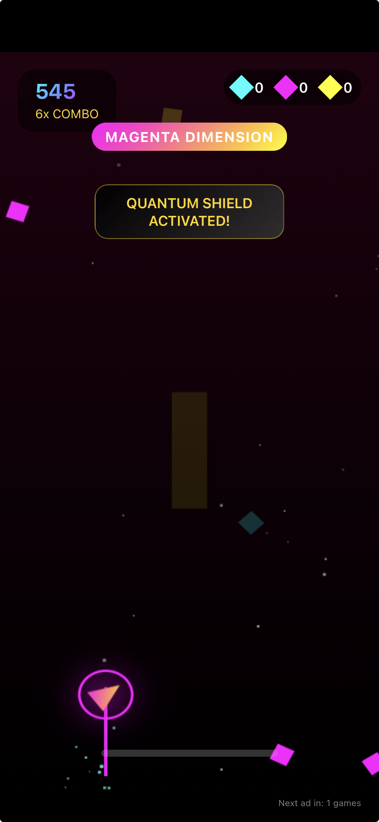 Quantum shield power-up